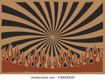 Color background in vintage style. All grunge effects and frames are in separate groups.