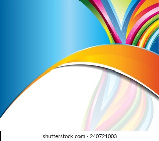 Color background with wave - Abstract Background