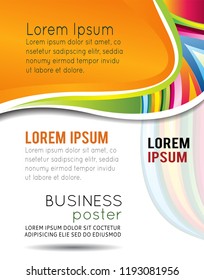 Color background with wave - Abstract Business Background