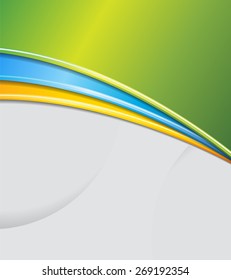 Color background with wave - Abstract Business Background