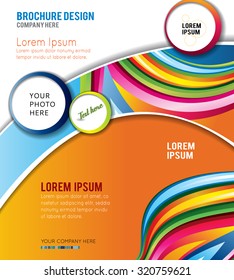 Color background with wave - Abstract Business Background