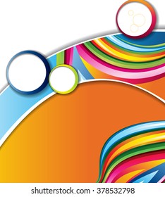 Color background with wave - Abstract Business Background