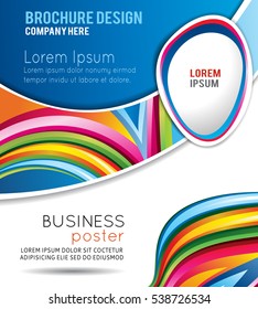 Color background with wave - Abstract Business Background