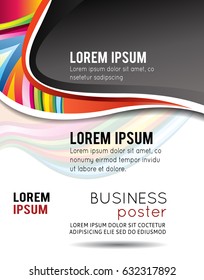 Color background with wave - Abstract Business Background