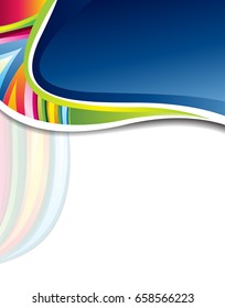 Color background with wave - Abstract Business Background