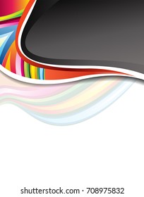 Color background with wave - Abstract Business Background