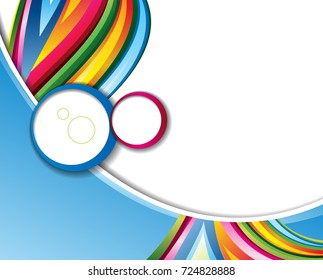 Color background with wave - Abstract Business Background