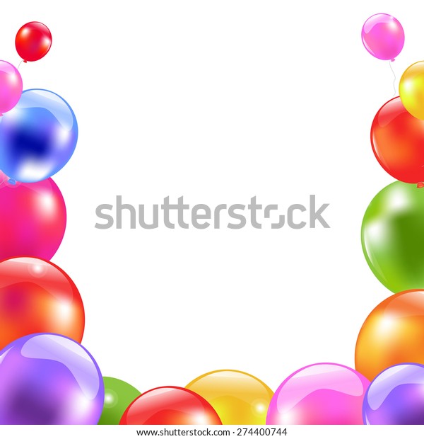 Download Color Balloon Border Gradient Mesh Vector Stock Vector ...