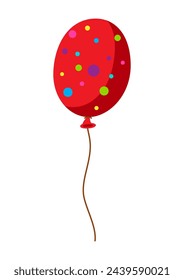 Color balloon illustration. Happy Birthday and party.