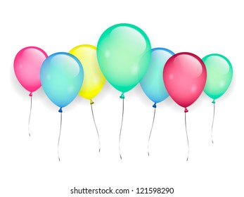 color balloons