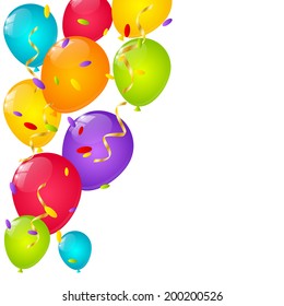 Color balloons background for Your design
