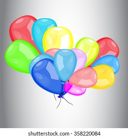 Color balloons vector EPS10