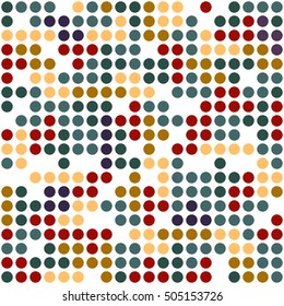 Color balls mosaic seamless pattern