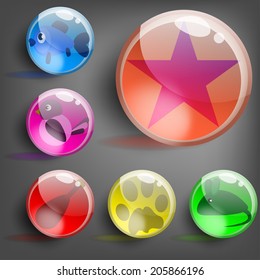 Color balls. Vector illustration.
