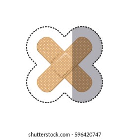 color bands aids icon, vector illustraction design image
