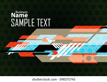 Color banner abstract template for card. Metal Background with waves and reflections. Business background, silver, illustration. Illustration of abstract background with a metallic element