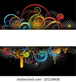 Color banner background design