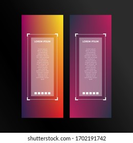 Fondo de plantilla de pancarta de color