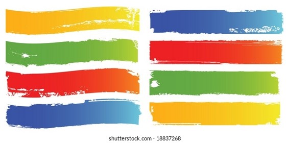 color banners set