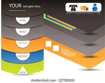 color banners / website template