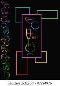 Color bar card menu