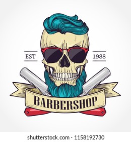 Color barbershop logo