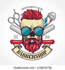 Color barbershop logo