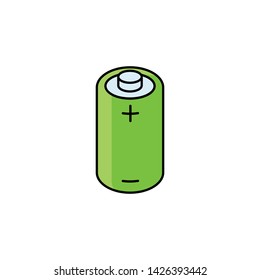 color Battery Charging icon. perfect Battery Charging symbol. website and mobile design. white background.