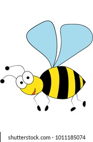 Bee Logo Bitmap Icon Illustration Stock Illustration 1487886698 ...