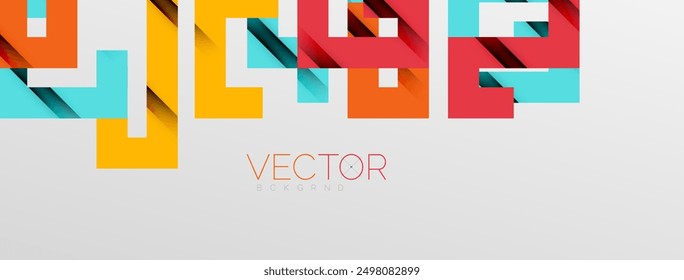 Líneas de doblez de color con efecto de textura de sombra. Ilustración vectorial para el Fondo de pantalla, Anuncio, fondo, tarjeta, ilustración del libro, landing page