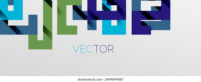 Líneas de doblez de color con efecto de textura de sombra. Ilustración vectorial para el Fondo de pantalla, Anuncio, fondo, tarjeta, ilustración del libro, landing page