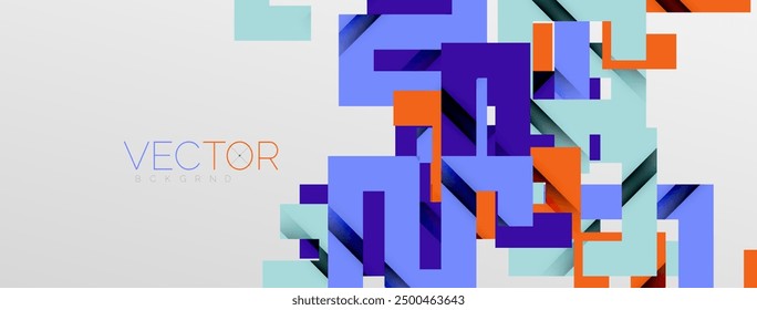 Líneas de doblez de color con efecto de textura de sombra. Ilustración vectorial para el Fondo de pantalla, Anuncio, fondo, tarjeta, ilustración del libro, landing page