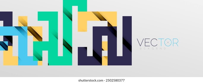 Color bend lines with shadow texture effect. Vector Illustration For Wallpaper, Banner, Background, Card, Book Illustration, landing page