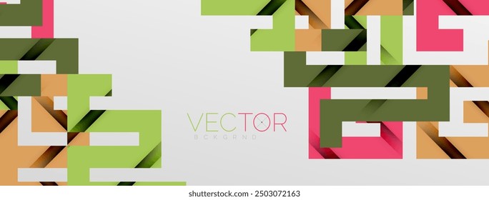 Líneas de doblez de color con efecto de textura de sombra. Ilustración vectorial para el Fondo de pantalla, Anuncio, fondo, tarjeta, ilustración del libro, landing page