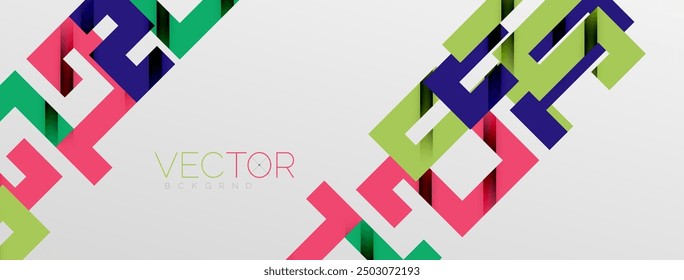 Líneas de doblez de color con efecto de textura de sombra. Ilustración vectorial para el Fondo de pantalla, Anuncio, fondo, tarjeta, ilustración del libro, landing page