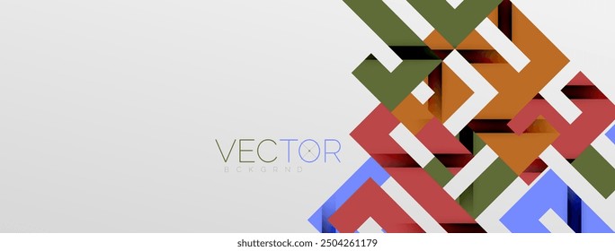 Líneas de doblez de color con efecto de textura de sombra. Ilustración vectorial para el Fondo de pantalla, Anuncio, fondo, tarjeta, ilustración del libro, landing page