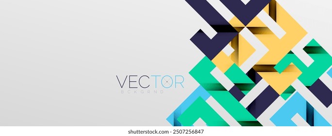 Líneas de doblez de color con efecto de textura de sombra. Ilustración vectorial para el Fondo de pantalla, Anuncio, fondo, tarjeta, ilustración del libro, landing page