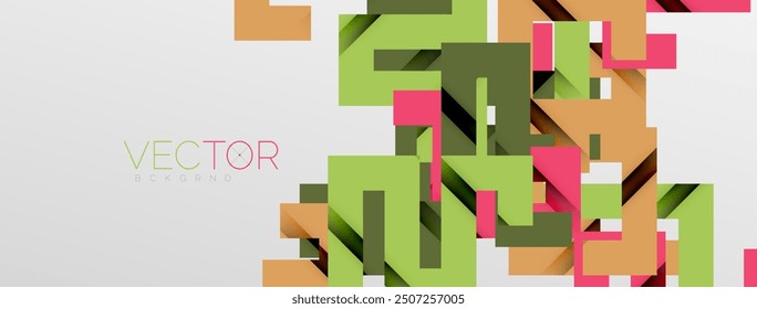 Líneas de doblez de color con efecto de textura de sombra. Ilustración vectorial para el Fondo de pantalla, Anuncio, fondo, tarjeta, ilustración del libro, landing page