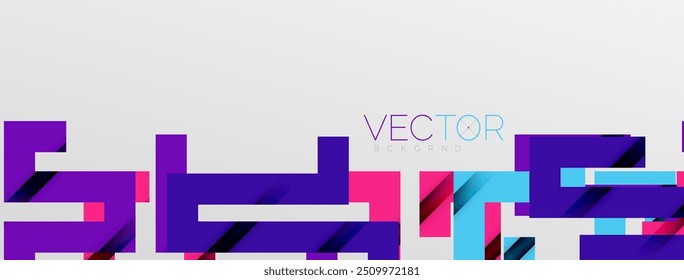 Líneas de doblez de color con efecto de textura de sombra. Ilustración vectorial para el Fondo de pantalla, Anuncio, fondo, tarjeta, ilustración del libro, landing page