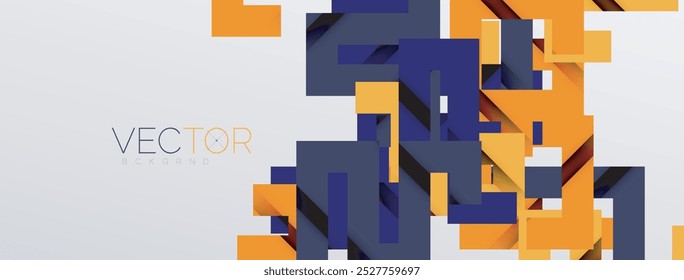 Líneas de doblez de color con efecto de textura de sombra. Ilustración vectorial para el Fondo de pantalla, Anuncio, fondo, tarjeta, ilustración del libro, landing page