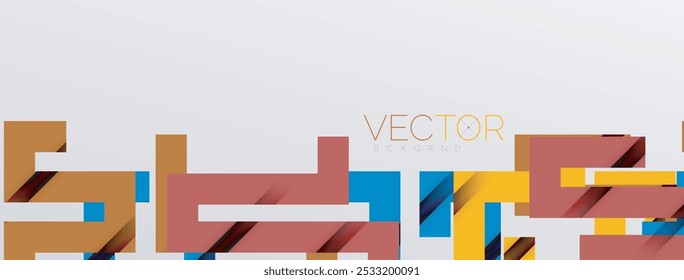 Líneas de doblez de color con efecto de textura de sombra. Ilustración vectorial para el Fondo de pantalla, Anuncio, fondo, tarjeta, ilustración del libro, landing page