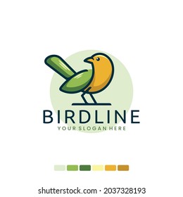 color bird line , logo design inspiration