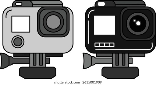 Color Black Action Camera Icons