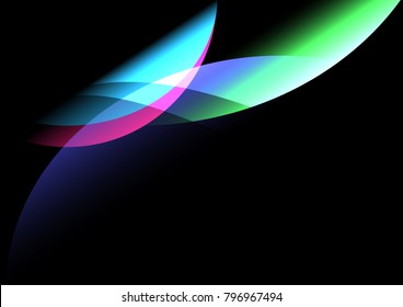 Color and Black Background for design poster or wallpaper.