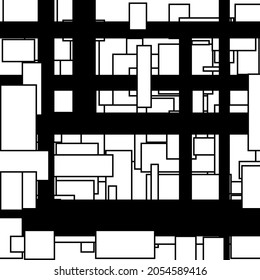 Farbe und schwarze Linie - Hintergrund