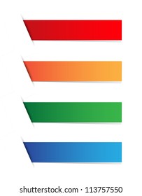 Color blank tag (red,orange,green,blue)