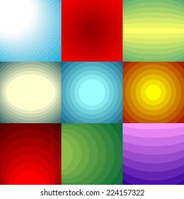 Color blend backgrounds set