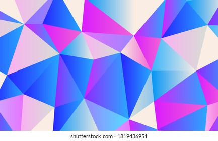 Color Blend Low Poly background design. low poly background in various colors. low poly color design.Vector