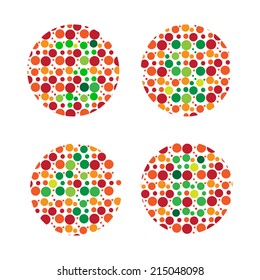 color blind Test, daltonism,color blindness disease, perception test,