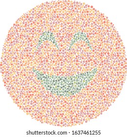Color Blind Test - happy face